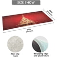thumbnail image 3 of SKYSONIC Gold Christmas Tree Kitchen Mats 20"x39" Absorbent Non Slip Runner Rug Machine Washable Kitchen Floor Mat for Home Bathroom Door, 3 of 7
