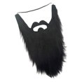 thumbnail image 1 of Minnieouse Barbas postizas fáciles de usar para disfraz de Halloween Aplicaciones amplias pensativas Bigote falso divertido Negro 40 x 21 cm Type3 NO3, 1 of 6