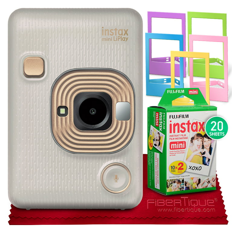 Fujifilm Instax Mini Liplay Hybrid Instant Camera (Beige Gold) Can Both  Capture and Print Photos