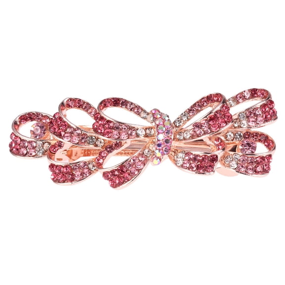 LOLIPPYY Sparkly Hair Barrettes Rhinestone Flower Hair Accessory 1Set
