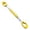 Yellow, variant on lacooooppia Motorcycle Balance Bar Adjustable Aluminum Alloy Sturdy Handlebar Brace Reusable Cross Bar Easy Installation Suitable for Daily Riding Mountain Roads Blue