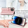 thumbnail image 2 of for iPhone 14 Pro Max PU Leather Flip Wallet Case, Cat Dog Cartoon Cute Style with ID Card Holder Phone Cover Case for Apple iPhone 14 Pro Max MG Rose Gold, 2 of 12
