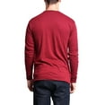 thumbnail image 4 of G-Style USA Men's Lightweight Cotton Blend Long Sleeve T-Shirt MTSC13161 - Cranberry Caviar - Large, 4 of 5