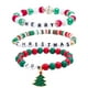 thumbnail image 1 of Pulsera elástica con cuentas y letras rotas para regalo de San Valentín y Navidad. Detergente para detergente., 1 of 5