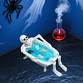 thumbnail image 6 of Halloween Skeleton in Bathtub Figurine, Spooky Resin Skeleton Statue for Haunted House Party Decor, Unique Tabletop Ornament, 6 of 7