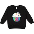 thumbnail image 2 of Inktastic 2nd Birthday Cupcake Toddler Sweatshirt, 2 of 4