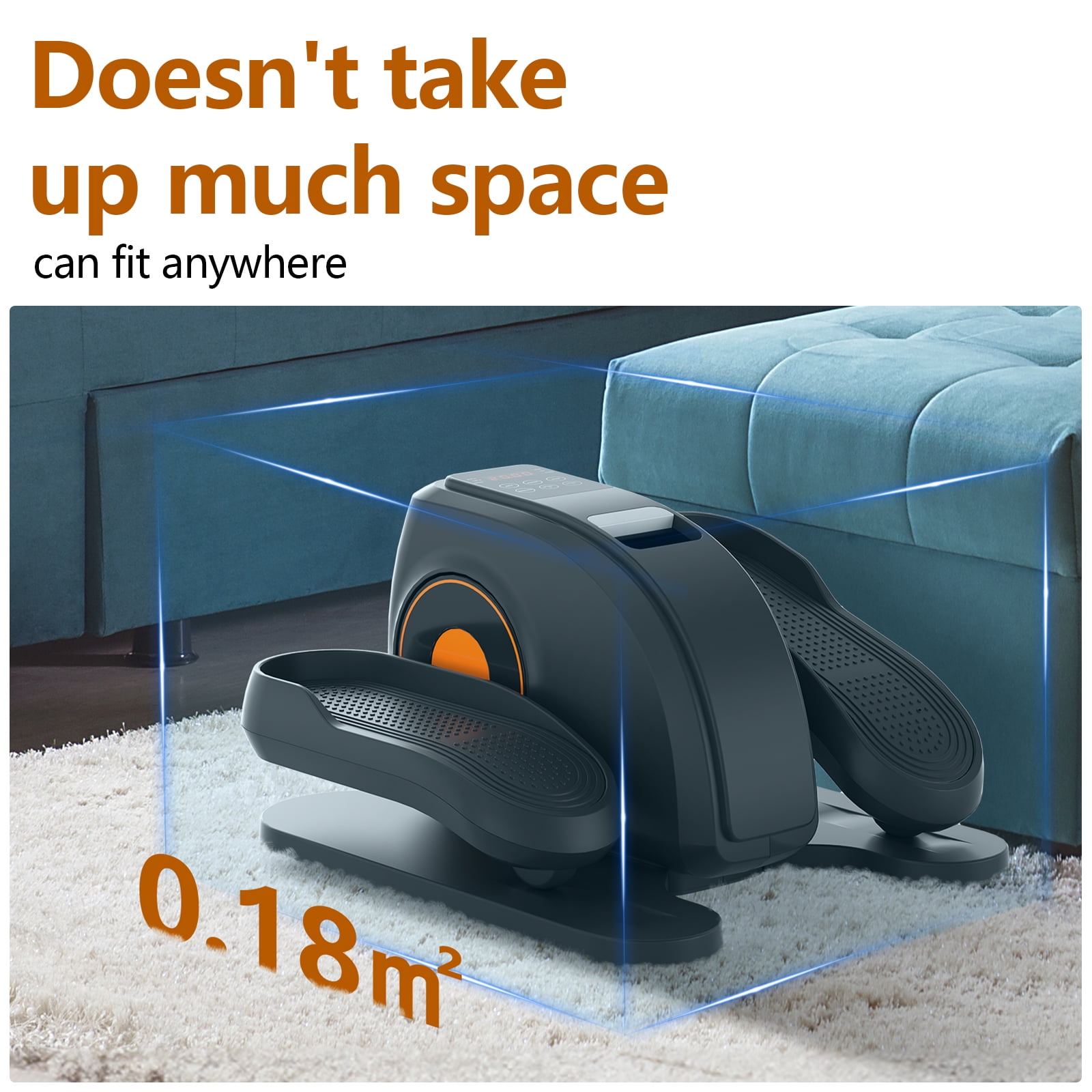 Ginna Under-Desk Mini Elliptical Machine - Quiet Pedal Ginna Under-Desk Mini Elliptical Machine - Quiet Pedal