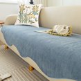 thumbnail image 2 of Thick Chenille Non-slip Allotype Sofa Towel Universal Dustproof Sofa Solid color Cover Couch Slipcover Sofas Mat Home Decor (A1,90x210cm 1pc), 2 of 6