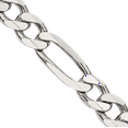 thumbnail image 2 of 925 Sterling Silver 6.75mm Figaro Link Chain Necklace, 2 of 4