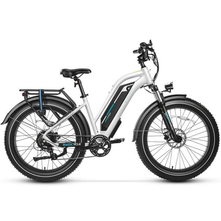 MAGICYCLE Cruiser Pro Electric Bike for Adults 750W Motor 7-Speed E Bike 52V 20AH Large Battery 26'' Fat Tire Electric Bike Electric Mountain Bike