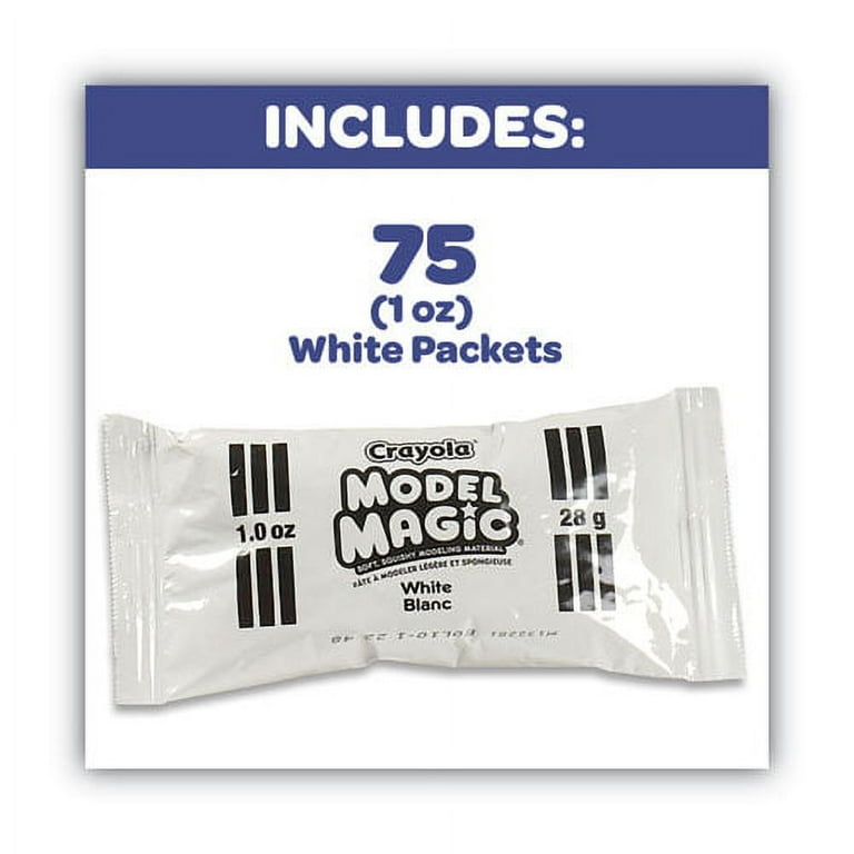 Model Magic Modeling Compound,1 oz Packs, 75 Packs, White, 6 lbs 13 oz Model Magic Modeling Compound,1 oz Packs, 75 Packs, White, 6 lbs 13 oz