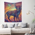 thumbnail image 2 of ZNDUO Psychedelic Abstract Cow Art Pattern Wall Tapestry, Tapestries for Living Room Bedroom Dorm Classroom Office Decor 60x51 Inch, 2 of 8