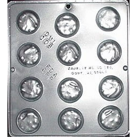 106 Mint Pattie Chocolate Candy Mold