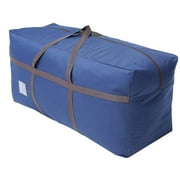 Large Blue Duffel Storage Bag - Premium-Quality Heavy Duty 600D Polyester Oxford Cloth with Handles and Reinforced Seams - 42" x 16" x 20" Inches (110 x 40 x 52 Centimeters)