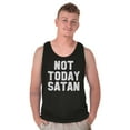 thumbnail image 5 of Not Today Satan Funny Christian Joke Tank Top T Shirts Men Women Brisco Brands M, 5 of 6