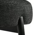 thumbnail image 5 of GDF Studio Acamar Polyester and Birch Wishbone Accent Chair, Black, 5 of 8