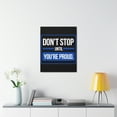 thumbnail image 3 of Inspirational Wall Art Don't Stop Until You're Proud Motivation Wall Decor for Home Office Gym Inspiring Success Quote Print Ready to Hang Unframed, 3 of 18