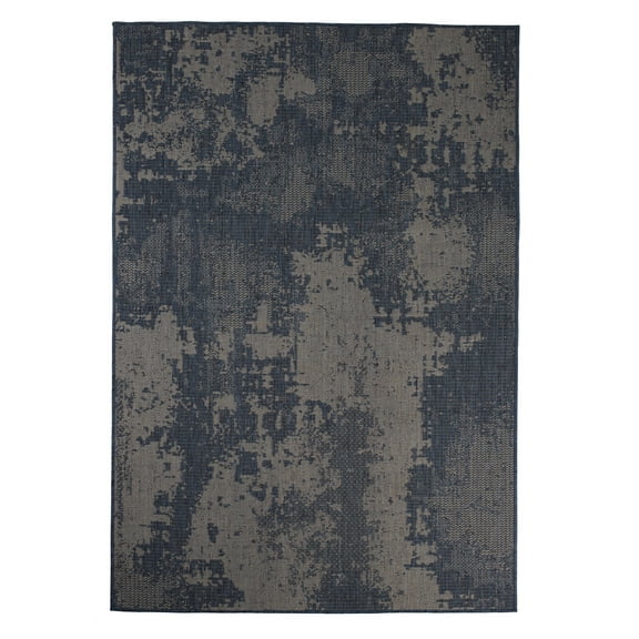 Furnish My Place Outdoor Vintage Faded Rug - 2 ft. x 3 ft., Midnight Blue