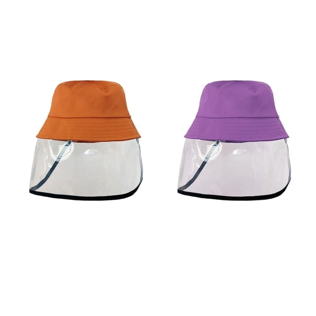 2 Gorras Protectoras para Niños, Sombrero de para Exteriores para Niños Y Niñas, Protectores Faciales de Seguridad a Prueba de Polvo, Azul Y Baoblaze Sombrero de niños anti escupir