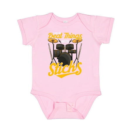 

Inktastic Drummer Funny Drum Music Quote Gift Baby Boy or Baby Girl Bodysuit