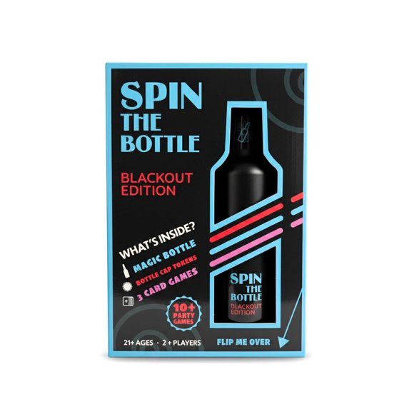 Juego de fiesta Spin The Bottle Blackout Edition con más de 10 juegos