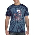 thumbnail image 2 of Wild Bobby, Smiling American Flag Skull, Pop Culture, Tie-Dye Tees, Spiral Navy, X-Large, 2 of 3