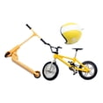 thumbnail image 1 of Mini modelo de bicicleta de juguete para niños, kit de modelo de bicicleta 3D para casa de muñecas, niños y niñas. amarillo, 1 of 9
