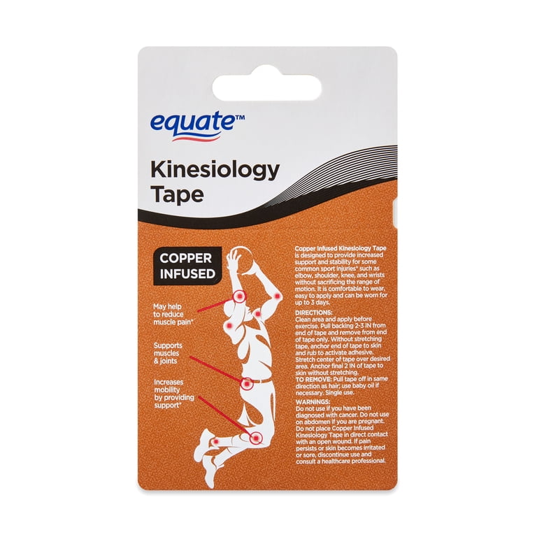 Equate Copper Infused Kinesiology Sports Tape, Black photo 6