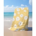 thumbnail image 4 of White Yellow Daisy Beach Towels Oversized Super Absorbent, Spring Summer Floral Botanical Lightweight Bath Towel Quick Dry Sets For Bathroom/Pool/Rv Camping/Beach Play/Gym Room/Picnic 35"x70", 4 of 8