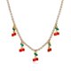 thumbnail image 1 of Gargantilla de cadena de oro, collar con colgante de cereza para mujeres, adolescentes y niñas, gargantilla con colgante de fruta roja Sincero Electrónica, 1 of 4