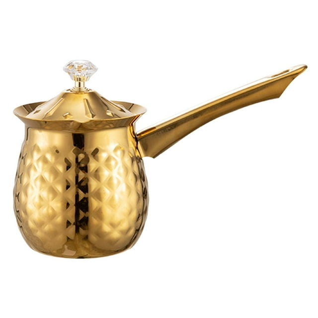 Minkissy Tasses à Café Arabes Cafetière Turque Forme Rétro Traditionnelle Café au Lait Réchauffant Passionnés 1 Pcs