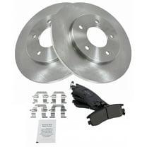 TRQ Rear Brake Pad & Rotor Kit Brake Pads Brake Rotor Ceramic Fits Select 1994-1996 Buick Regal 1995-1999 Chevrolet Lumina Monte Carlo 1994-1997 Oldsmobile Cutlass Supreme Pontiac Grand Prix