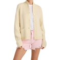 thumbnail image 1 of Suéter Cárdigan de Larga para Mujer, Estilo Informal, Estilo Y2K, Holgado, con Botones, de Punto Albaricoque S, 1 of 7