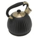 thumbnail image 1 of Hervidor de Té Silbido, Plástico de Acero Negro inoxidable Silbato de Silbato de Té Ergonómico Botón Táctil a Prueba de Óxido para la cocina, 1 of 7