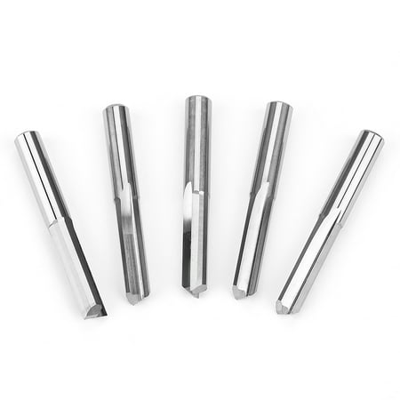 

Big sale 5PCS 6x22mm Router Cutting Bit Double Flute Straight Slot CNC PCB Milling Cutter