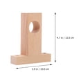 thumbnail image 5 of KAKOWELY 2pcs Home Curtain Rod End Wooden Rod Rack Household Shower Curtain Accessory,4.72"X3.94"X1.02", 5 of 5