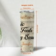 thumbnail image 4 of Personalized Music Notes Skinny Tumbler Gifts - Music Notes With Design Vintage Theme Tumbler - Floral Music Notes Gifts For Musician - Custom Name 20oz Insulated Stainless Steel Tumbler, 4 of 7