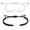 Black Cross + White Cross, variant on 2Pcs Premium Handmade Matching Cross Braided Bracelets for Men Women Couples, Crystal, Style H6750