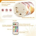 thumbnail image 5 of Yayeee Flameless Candles with Remote Flickering Battery Operated Multi Color Changing, Floral Orange, 5 of 7