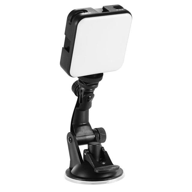 Lumière de Caméra Led Adaptée à Divers Appareils Noir Lot de 1