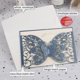 thumbnail image 1 of Tarjeta de invitación de boda cortada con láser de mariposa, recuerdo de fiesta personalizado, aniversario de compromiso, decoración de boda, 1 pieza, 1 of 4