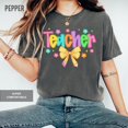 thumbnail image 1 of Chemise Personnalisée pour Enseignant, Rentrée Scolaire, Maternelle, Florale - Ivoire - TG, 1 of 4