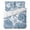 Blue, variant on Twin Size Duvet Cover 4 Piece Bedding Set Coastal Slate Blue Sea Shells Starfish Bed Sheet Sets Soft Microfiber Comforter Cover with Flat Sheet 2 Pillow Shams