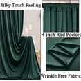 thumbnail image 2 of Cortinas de telón de fondo NSSONBEN, antiarrugas, color verde cazador, 3 x 2,4 m, 2 of 7