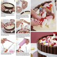 thumbnail image 4 of Cake Pouring Kit Anti Gravity Cake Stand Reusable DIY Decorative Cake Kit Baking Tools Create Unique Cakes Easily for Baby Shower Graduation Birthday, 4 of 5