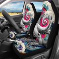 thumbnail image 3 of Uourmeti Octopus Wave Art Pattern Car Seat Covers Full Set Breathable Automotive Seat Cover Durable 3 PCS Car Seat Cover Full Set Fit for Cars Truck, 3 of 10