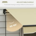 thumbnail image 5 of Outsunny 16' x 10' Retractable Awning Sunshade Shelter with Manual Crank Handle, Beige, 5 of 10