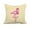 Yellow, variant on 18 x 18 Inch Single Flamingo Pink Tropical Print Decorative Polyester Throw Pillow with Linen Texture