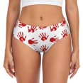 thumbnail image 1 of Balery Bloody Hand Ropa Interior de Algodón para Mujer con Dibujo – Braguitas Cómodas y Elásticas, Estilo Clásico-3X-Large, 1 of 6