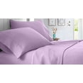 thumbnail image 4 of 4 Piece Bed Sheet Set – 1 Flat Sheet, 1 Fitted Sheet 15" Deep Pocket and 2 Pillowcases – 100% Egyptian Cotton & 500 TC, Bed Sheet Set For Bedroom – Extra Soft - Lavender Solid,Twin-XXL Size., 4 of 6